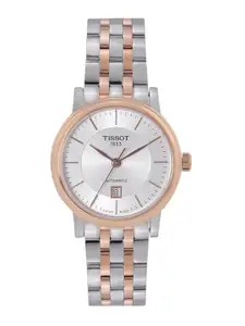 TISSOT Women Silver-Toned Carson Premium Lady Swiss Made Analogue Watch T1222072203101
