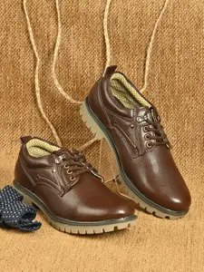 Sir Corbett Men Brown Solid Derbys