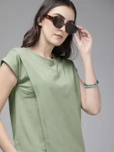 Roadster Green Layered Pure Cotton Top