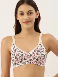 Amante Printed Non Padded Wirefree Cool Contour Super Support Bra - BRA10421