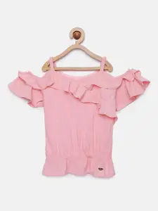 Tiny Girl Girls Pink Solid Top