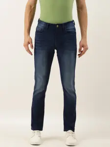 The Indian Garage Co Men Blue Slim Fit Mid-Rise Clean Look Stretchable Jeans