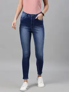 Roadster Women Blue Super Skinny Fit High-Rise Clean Look Stretchable Jeans