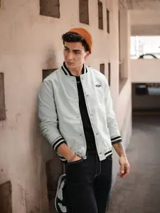 Roadster Men Blue Solid Denim Jacket