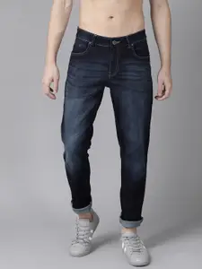 Roadster Men Navy Blue Slim Fit Mid-Rise Clean Look Stretchable Jeans