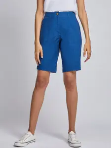 DOROTHY PERKINS Women Blue Solid Regular Fit Shorts