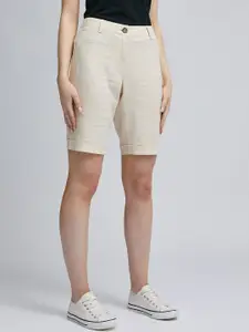 DOROTHY PERKINS Women Beige Solid Regular Shorts