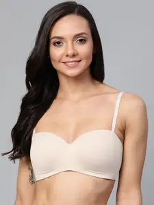 Marks & Spencer Beige Solid Non-Wired Lightly Padded Everyday Bra T332725