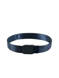 WINSOME DEAL Men Navy Blue Textured Belt