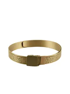 WINSOME DEAL Men Gold-Toned Braided Belt