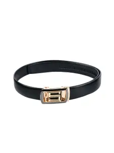 WINSOME DEAL Men Black Solid Belt