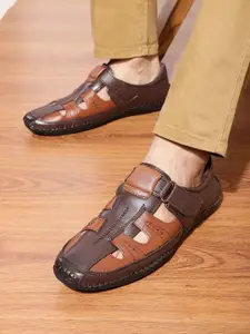 Liberty Men Brown Shoe-Style Sandals