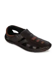 Liberty Men Brown Leather Sandals