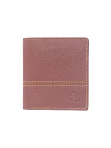 Kara Men Brown Solid Two Fold Leather Wallet