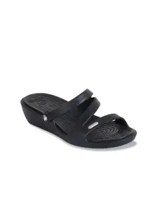 Crocs Women Black Solid Wedge Heels