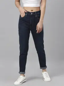 Levis Women Navy Blue Super Skinny Fit High-Rise Clean Look Stretchable Sustainable Jeans