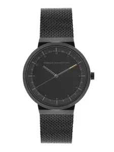 French Connection Men Black Analogue Watch FC156UBM