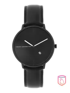 French Connection Men Black Analogue Watch