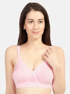 Sonari Pink Solid Non-Wired Non Padded Everyday Bra