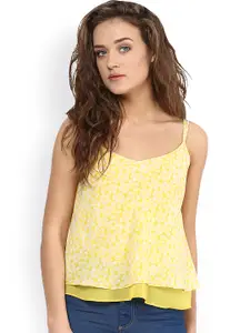 Miss Chase Yellow Printed Top