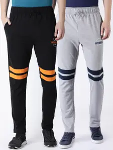 ACTIMAXX ACTIMAXX Men Pack Of 2 Solid Tapered-Fit Track Pants