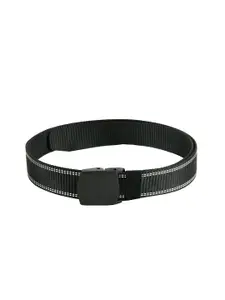 WINSOME DEAL Men Black Solid Belt