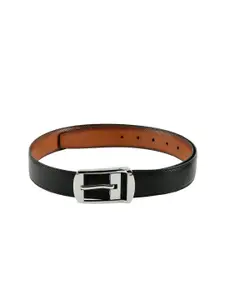 WINSOME DEAL Men Black Textured Belt