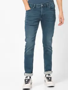 Celio Men Blue Slim Fit Mid-Rise Clean Look Jeans