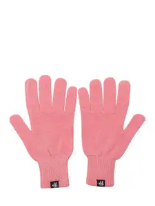 Roadster Men Pink Acrylic Gloves