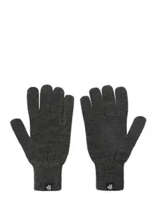 Roadster Men Grey Acrylic Gloves