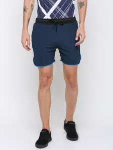 PERFKT-U Men Navy Blue Solid Regular Fit Training Shorts