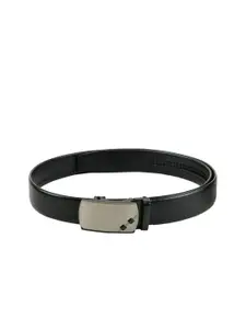 WINSOME DEAL Men Black Textured Belt