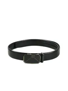 WINSOME DEAL Men Black Textured Belt