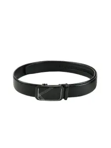 WINSOME DEAL Men Black Textured Belt