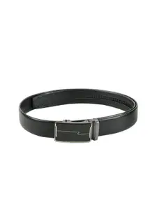 WINSOME DEAL Men Black Textured Belt