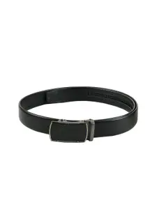 WINSOME DEAL Men Black Textured Belt