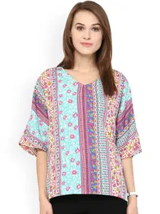 Harpa Multicoloured Floral Print Top