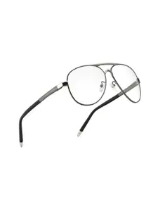 ROYAL SON Men Transparent Polarized & UV Protected Lens Aviator Sunglasses-CHI0082-C5