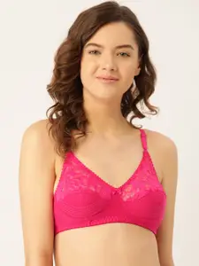 Innocence Pink Lace Non-Wired Non Padded Everyday Bra BBAPLIN90445_28B