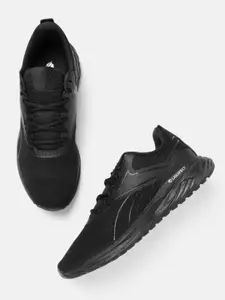 Reebok Men Black Woven Design Liquifect 180 2.0 Running Shoes
