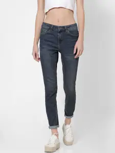 ONLY Women Blue Skinny Fit Mid-Rise Light Fade Stretchable Jeans