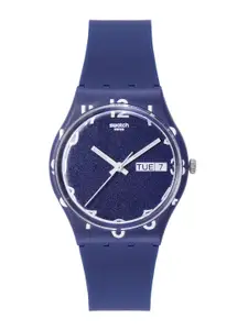 Swatch Women Navy Blue Shock-Resistant Water Resistant Analogue  Watch GN726