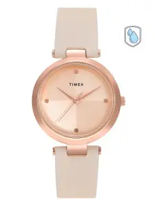 Timex Women Rose Gold-Toned Analogue Watch - TWEL11817