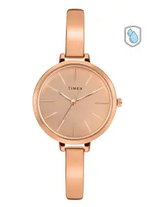 Timex Women Rose Gold-Toned Analogue Watch - TWEL12803