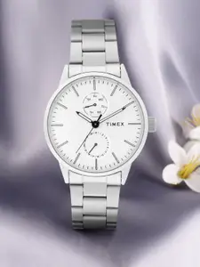 Timex Men Silver-Toned Multifunction Analogue Watch - TWEG19900