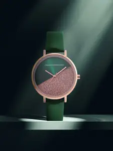 French Connection Women Green & Pink Analogue Watch FCN0008C-R