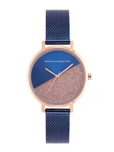 French Connection Women Blue & Pink Analogue Watch FCN0008N-R