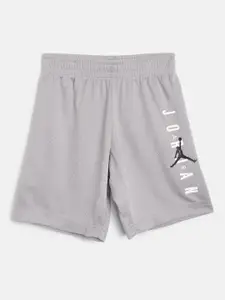 Jordan Boys & White Brand Logo Print Detail Vert Sports Shorts