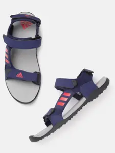 ADIDAS Men Blue Solid Comfort ADI Sports Sandals