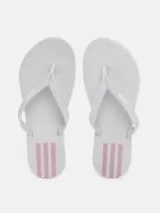 ADIDAS Women Grey Solid Eezzay Thong Flip-Flops